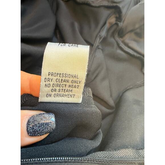 Vintage 90s Y2K Cache Strapless Mermaid Gown Black Ruched Sz 2 Dress Fairy Goth - Picture 11 of 15